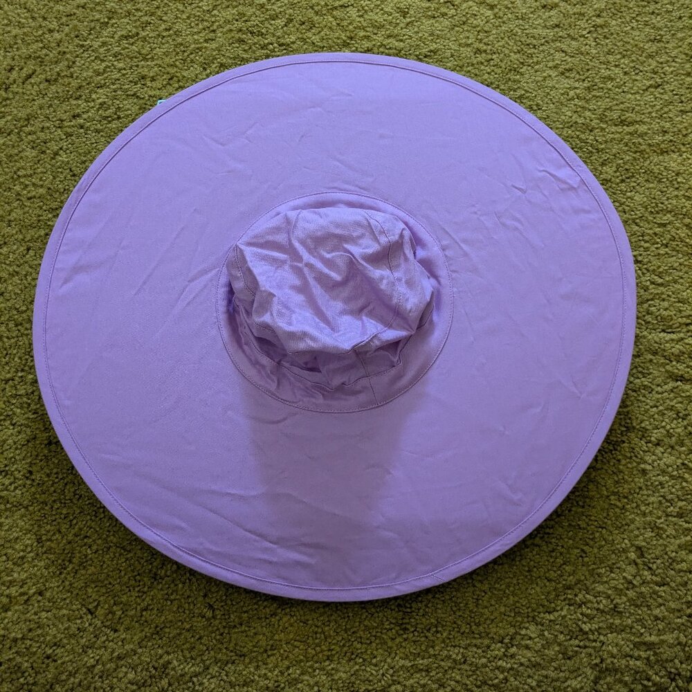 Lavendar Baggu packable Sun Hat Organic Cotton NWT